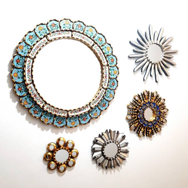 "Peruvian Mirrors ""Turquoise" - image 1