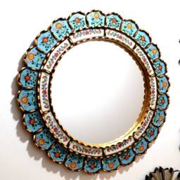 "Peruvian Mirrors ""Turquoise" - thumbnail 2