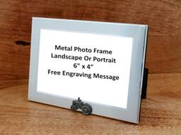 Farm Vehicles Photo Frame Metal 6x4