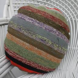 Throw Pillow Cover, Covers, 16x16 Pink Circle Pillow, Textured Case, Kilim Cushion, Ottoman 177 - thumbnail 3