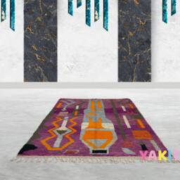 Yakiti - 5X8Ft Moroccan Rug, Beni Ourain Area Modern Wool Living Room Beniourain Handmade Soft Carpet, 160 cm X 252 - thumbnail 2