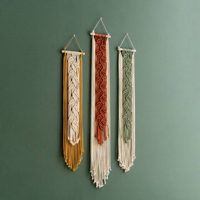 Long Narrow Wall Art, Vertical Decor, Modern Hanging, Tall Mid Century, Botanical Art V22 - image 1