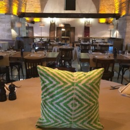 Green White Ikat Cushion - Velvet 16 X Silk Uzbek Pillowcase Handwoven Handloomed - thumbnail 4