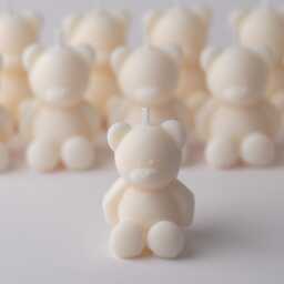 Baby Shower Favours - Mini Teddy Bear Soy Candles Personalised Gift Box Custom Decor Eco Friendly Party Favour - thumbnail 2
