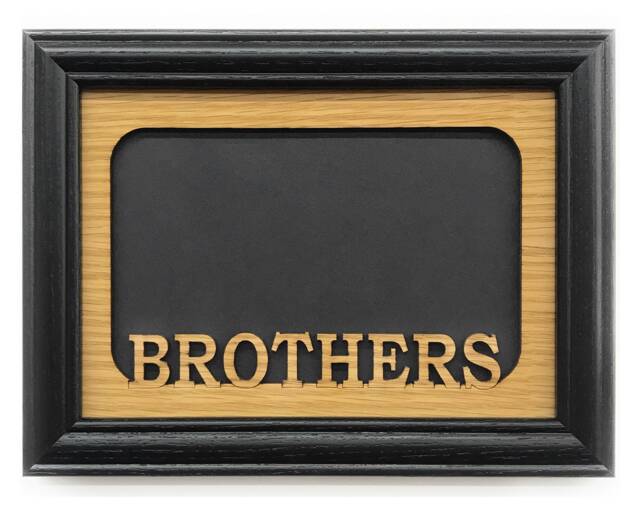 Brothers Picture Frame - 5x7 Holds 4x6 Photo Brother Gift, Sibling Gift Frame, Family - image 1