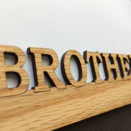 Brothers Picture Frame - 5x7 Holds 4x6 Photo Brother Gift, Sibling Gift Frame, Family - thumbnail 2