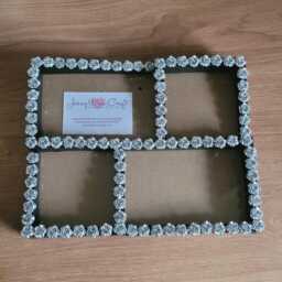 Silver Acrylic Rose Decal Multi Photo Frame - thumbnail 2
