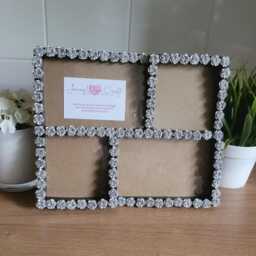 Silver Acrylic Rose Decal Multi Photo Frame - thumbnail 4