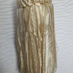 Pair Beige Ivory Organza Modern Tiebacks-Curtain Tie Backs.modern Tassel Hold Backs - thumbnail 3