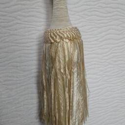 Pair Beige Ivory Organza Modern Tiebacks-Curtain Tie Backs.modern Tassel Hold Backs - thumbnail 4