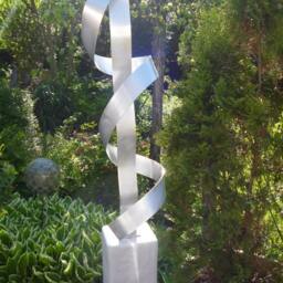 "New Large Modern Abstract Aluminum Metal Sculpture Artist Unique ""Sword" - thumbnail 2