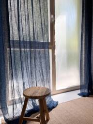 Super Soft Linen Curtain, Washed Drapery For Living Room, Handmade Drapes - 1 Pcs