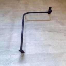 Door Curtain Rail Set-Upl-Shaped..handmade in UK .wrought Iron - Forged Steel + Fitting Kit - thumbnail 2