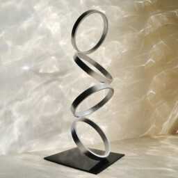 Mid Century Modern Metal Sculpture Art Abstract Simple Contemporary Decor Modernist By Petrykowski Artworks - thumbnail 4