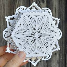 Mushroom Snowflake Intricate Layered 3D For All Year Round - thumbnail 3