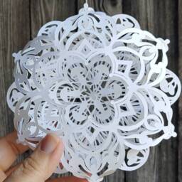 Mushroom Snowflake Intricate Layered 3D For All Year Round - thumbnail 2