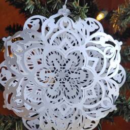 Mushroom Snowflake Intricate Layered 3D For All Year Round - thumbnail 4