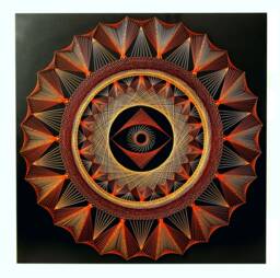 string Art Eye Of Shaman Wall Sacred Geometry Home & Living Home Decor D??cor Mandala Zen 3D New Age Spiritual Gift Meditation