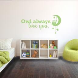 Owl Always Love You Vinyl Wall Decal - Nursery Kids Room Decor - thumbnail 3