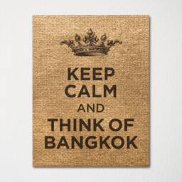 Keep Calm & Think Of Bangkok - Any Location Available Fine Art Print Choice Color Purchase 3 Receive 1 Free - thumbnail 3