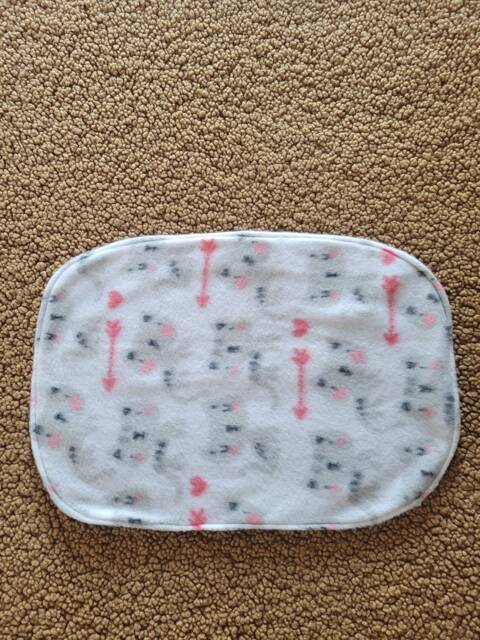 White Blanket/ Doll House /stroller Cover/Girl Mini Blanket/Black/Kitty - image 1