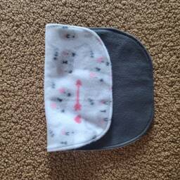 White Blanket/ Doll House /stroller Cover/Girl Mini Blanket/Black/Kitty - thumbnail 2