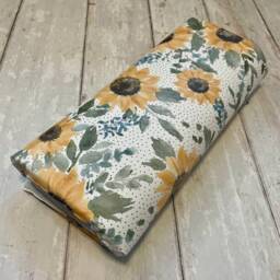 Sunflower Baby Changing Mat, Travel Baby Changing Mat, Sunflower Foldable Mat - thumbnail 1