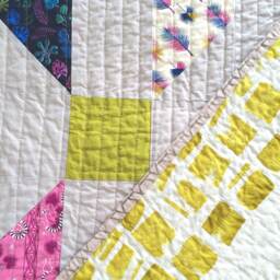 Lemur Jungle Quilt Modern Cotton Throw, Kid Toddler Bedding - thumbnail 2