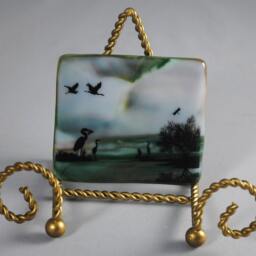 Fused Glass Mini Sculpture Ooak - thumbnail 3
