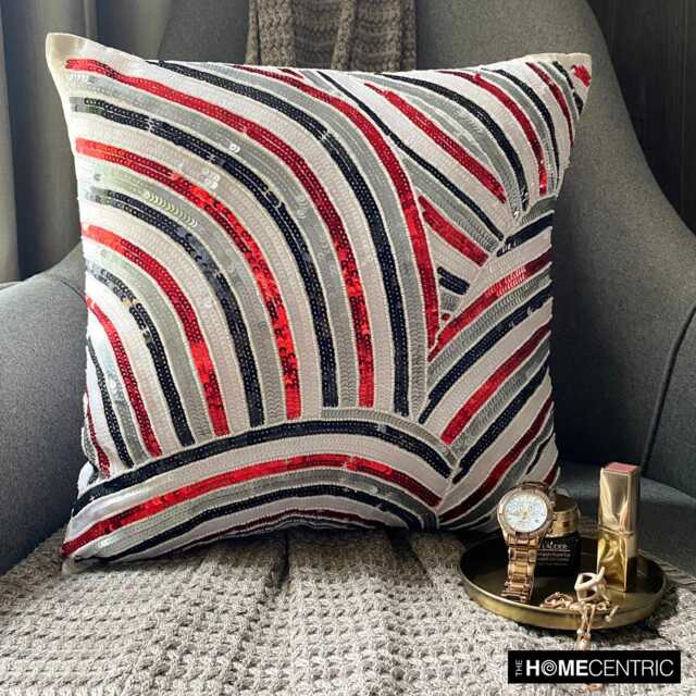 "Decorative Red Bed Throw Pillow 24""x24""/26""x26" - image 1