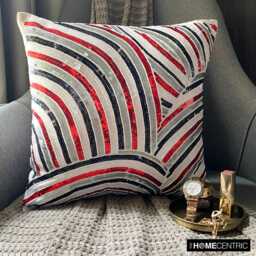 "Decorative Red Bed Throw Pillow 24""x24""/26""x26" - thumbnail 1