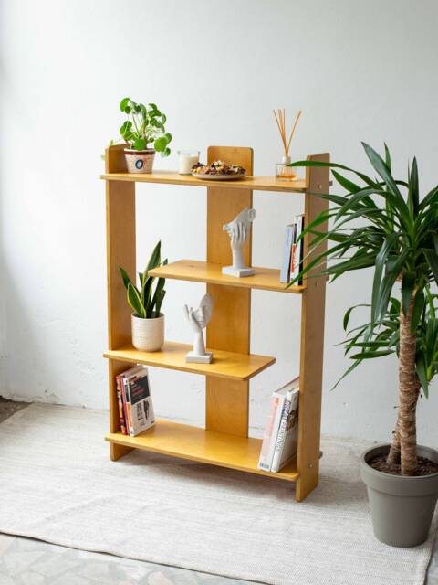Mid-Century Modern Scandinavian Book Shelf & Plant Stand - image 1