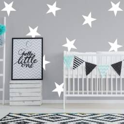 Large Giant Star Wall Stickers - Nursery Decal Adhesive Vinyl Kids Big Stars Sticky Decor Diy - thumbnail 2