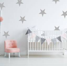 Large Giant Star Wall Stickers - Nursery Decal Adhesive Vinyl Kids Big Stars Sticky Decor Diy - thumbnail 1