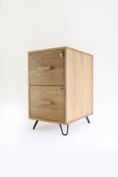 Wooden Filing Cabinet, Lockable Drawers Wood Work From Home Office Storage Decor
