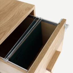 Wooden Filing Cabinet, Lockable Drawers Wood Work From Home Office Storage Decor - thumbnail 3