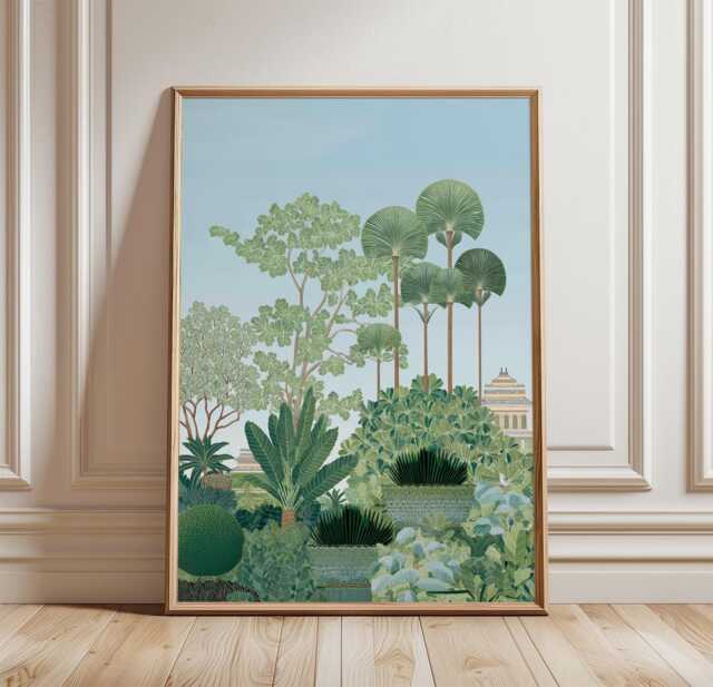 Botanical Garden Poster, Tropical Plant Print, Greenery Wall Art - image 1