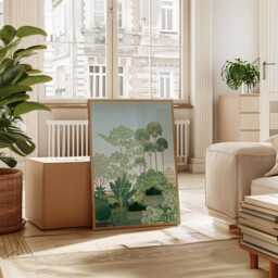 Botanical Garden Poster, Tropical Plant Print, Greenery Wall Art - thumbnail 4
