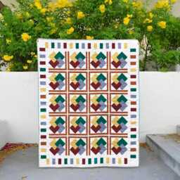 Interwoven Paths Quilt Pattern - Modern Geometric Patchwork - PDF Pattern, 76x92 Throw/Bed Size - thumbnail 4