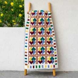 Interwoven Paths Quilt Pattern - Modern Geometric Patchwork - PDF Pattern, 76x92 Throw/Bed Size - thumbnail 3