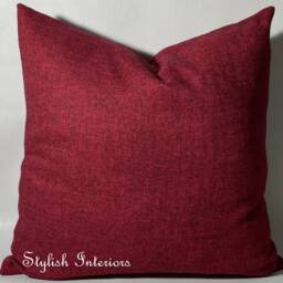 Hi-Quality Handmade Herringbone Tweed Reversible Cushions With Pad Insert - thumbnail 2