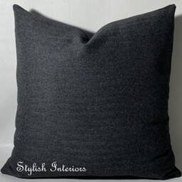 Hi-Quality Handmade Herringbone Tweed Reversible Cushions With Pad Insert - thumbnail 3