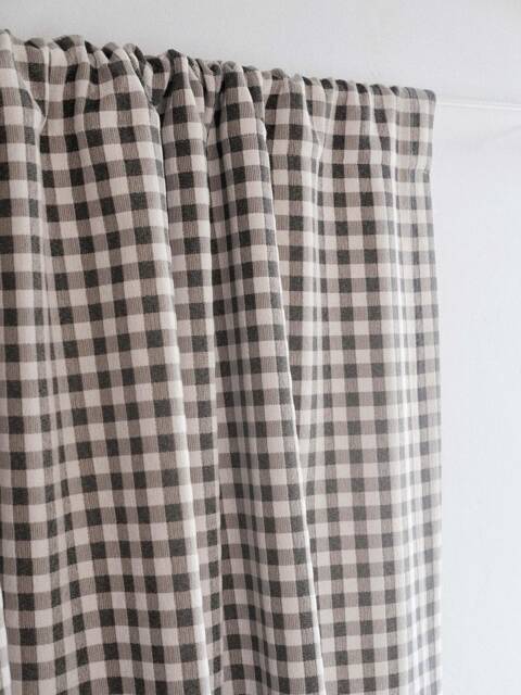 Marley Plaid Chenielle Curtain, Semi-Blackout Curtain For Livingroom, Custom Panel, Drapery, Extra Long, 1Pc - image 1