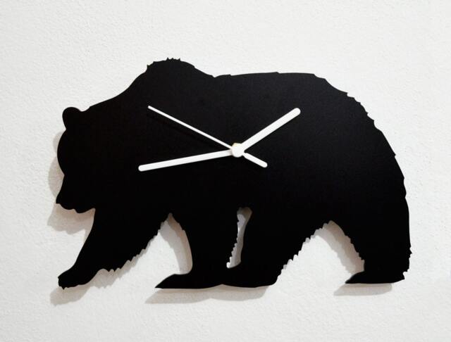 Bear Silhouette - Wall Clock - image 1
