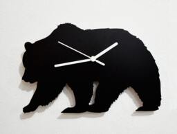 Bear Silhouette - Wall Clock