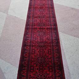 32 Ft Long Runner Rug, Best Quality Turkmen Tribal Hallway Runner, Bukhara Runner, Afghan Handmade Veg Dyes Wool, Oriental Runner, 32.1 X 2.10 - thumbnail 2