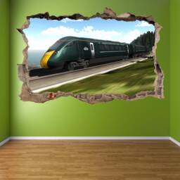 High Speed Train Wall Decal Sticker Mural Print Art Kids Bedroom Home Decor Dy1 - thumbnail 3