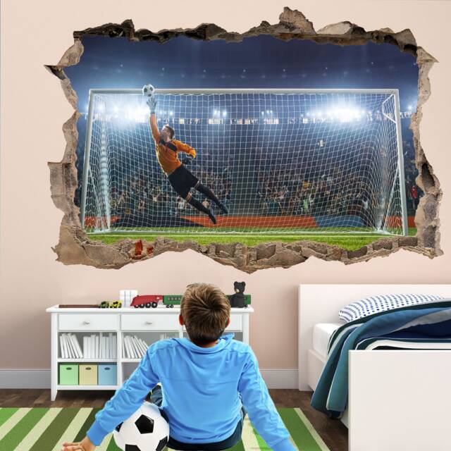 Goalkeeper Save Football Wall Decal Sticker Mural Poster Print Art Kids Bedroom Home Decor Gd2 - image 1
