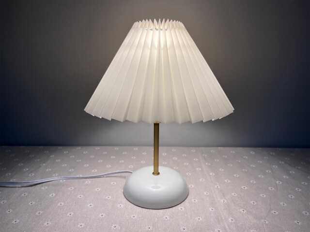 Handmade Ceramic Table Lamp With Pleated Shade - 16 Colors - image 1