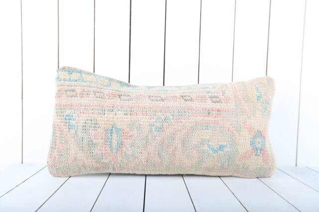 12x24 Kilim Lumbar Pillow Vintage Turkish Anatolian Cover - image 1